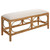 Rattan Wrapped Rectangular Bench - 48"