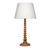 Hand-Carved Mango Wood Candlestick Table Lamp with Tapered Drum Shade - 31" - IMAGE 2