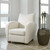 Upholstered Faux Shearling Accent Chair - 35.5" - IMAGE 5