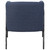 Upholstered Denim Barrel Chair - 29" - Blue - IMAGE 6