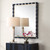 Scalloped Framed Beveled Wall Mirror - 39" - Navy Blue - IMAGE 3