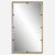 Iron Framed Rectangular Wall Mirror - 50" - Gold - IMAGE 2