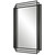 Overlapping Metal Framed Rectangular Wall Mirror - 36.5" - Black - IMAGE 6