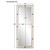3D Tall Rectangular Wall Mirror - 82" - IMAGE 3