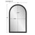 Arched Wall Mirror - 39" - Matte Black