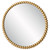 Iron Beaded Round Wall Mirror - 41.25" - Gold - IMAGE 3