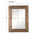 Wooden Rectangular Mirror - 48" - Brown - IMAGE 6