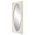 Rectangular Framed Wall Mirror - 80" - White and Gold - IMAGE 6