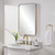 LED Lighted Stainless Steel Vanity Mirror - 32.25" - Brass Finish - IMAGE 4