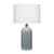 Ridged Ceramic Table Lamp - 25.5" - Blue - IMAGE 2