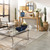 Tempered Glass Top Rectangular Coffee Table - 49.5"