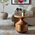 Hourglass Wooden Accent Table - 20" - Brown - IMAGE 1