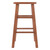 Wooden Square Seat Counter Stool - 24" - Teak Finish - IMAGE 3