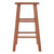Wooden Square Seat Counter Stool - 24" - Teak Finish - IMAGE 4