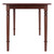 Rectangle Dining Table with Turned Legs - 47.25" - Walnut Brown - IMAGE 3