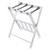 Foldable Luggage Rack with Shelf - 24.75" - White and Gray - IMAGE 2