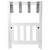 Foldable Luggage Rack with Shelf - 24.75" - White and Gray - IMAGE 4