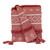 Striped and Dot Cotton Throw Blanket with Tassels - 50" x 60" - Pink - IMAGE 2