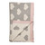 Knitted Heart Cloud Rectangular Cotton Baby Throw Blanket - 32" x 40" - Gray and Cream - IMAGE 4