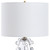 Aura Glass Sphere Table Lamp with White Drum Shade - 27.75" - Clear - IMAGE 5