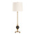 Dolomite Marble Orb Table Lamp with Drum Shade - 35" - Brass Finished and Black - IMAGE 5