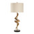 Rams Horn Table Lamp with Drum Shade - 33.5" - Brown and Antique Brass - IMAGE 4