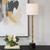 Buffet Lamp with Linen Drum Shade - 37" - Brass Finish - IMAGE 2