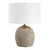 Concrete Table Lamp with Tapered Shade - 25.5" - Antique Brass Finish - IMAGE 1