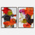 Rectangular Framed Abstract Wall Arts - 41.5" - Multicolor - Set of 2 - IMAGE 1