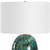 Drip Glaze Table Lamp with Drum Shade - 33.25" - Emerald Green - IMAGE 5