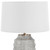 Ribbed Base Table Lamp with Tapered Shade - 22.25" - Brown - IMAGE 5