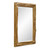 Overlap Teakwood Framed Rectangular Wall Mirror - 43.75" - Antique Gold - IMAGE 4