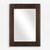 Framed Beveled Rectangular Wall Mirror - 45.5" - Brown - IMAGE 1