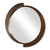 3D Reverse Round Framed Wall Mirror - 44.5" - Brushed Bronze Finish - IMAGE 3