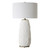 Ceramic Textured Base Table Lamp with Drum Shade - 33" - White - IMAGE 4