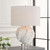 Ceramic Table Lamp with White Round Drum Shade - 27.5" - White - IMAGE 2