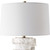Ceramic Deep Ridge Table Lamp with White Tapered Hardback Shade - 32.5" - White - IMAGE 5