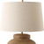 Terracotta Base Table Lamp with White Tapered Shade - 22.25" - Brown - IMAGE 5