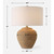 Terracotta Base Table Lamp with White Drum Shade - 24" - Brown