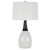 Crackled Table Lamp with Tapered Shade - 30.5" - White and Black - IMAGE 4