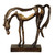 Grazing Horse Tabletop Sculpture - 13" - Bronze and Gold - IMAGE 4