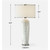 Fired Glaze Ceramic Table Lamp with Round Shade - 32.5" - Gray - IMAGE 6