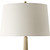 Table Lamp with Round Shade - 35.75" - Cream and Antique Brass - IMAGE 5