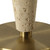 Table Lamp with Round Shade - 35.75" - Cream and Antique Brass