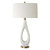 Needle Eye Base Table Lamp with Oval Shade - 33.25" - White - IMAGE 4