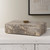 Rectangular Natural Travertine Stone Box with Lid - 10" - IMAGE 3