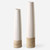 Crackled Ceramic Vases - 23" - White and Beige - Set of 2 - IMAGE 1