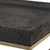Rectangular Tray with Antique Brass Base - 18" - Black - IMAGE 5
