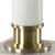 Marble Based Table Lamp with Round Shade - 27.75" - White and Antique Brass