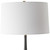 Tear Drop Table Lamp with Tapered Shade - 34.5" - Black and White - IMAGE 5